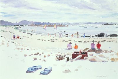 Cobo Bay, Guernsey, 1987 by Lucy Willis